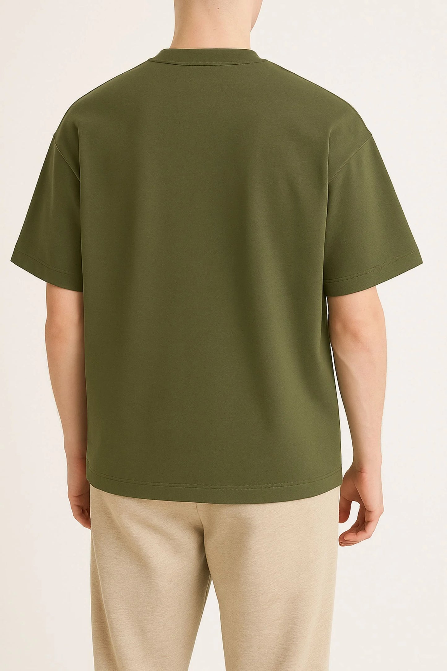 HEAVY GSM DROP SHOULDER TEE | OLIVE
