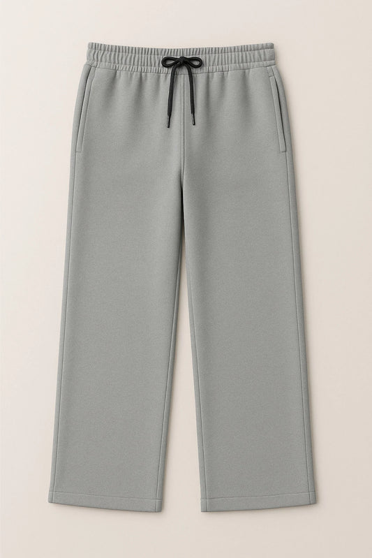 WIDE LEG BAGGY TROUSERS | STEEL GREY