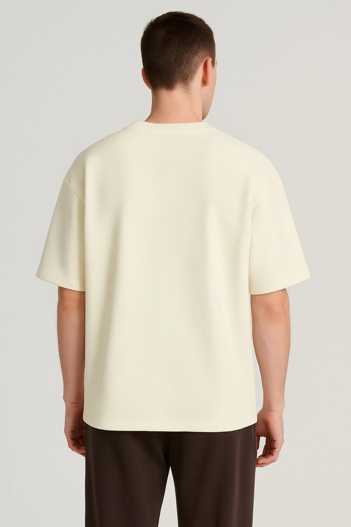 HEAVY GSM DROP SHOULDER TEE | CREAM