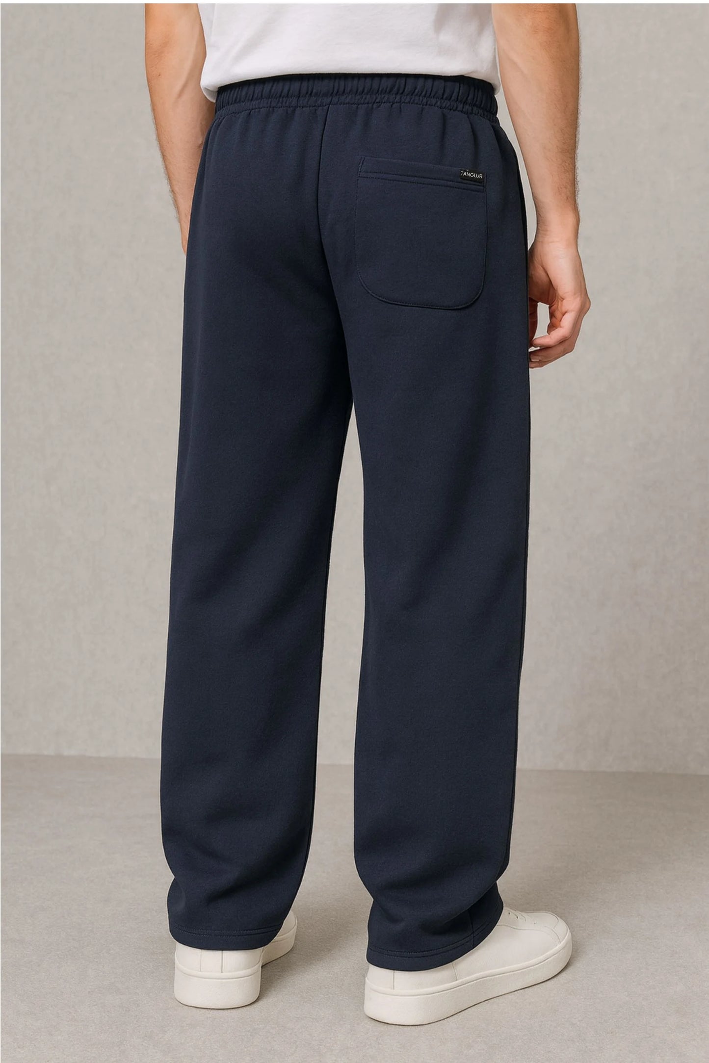 WIDE LEG BAGGY TROUSERS | NAVY