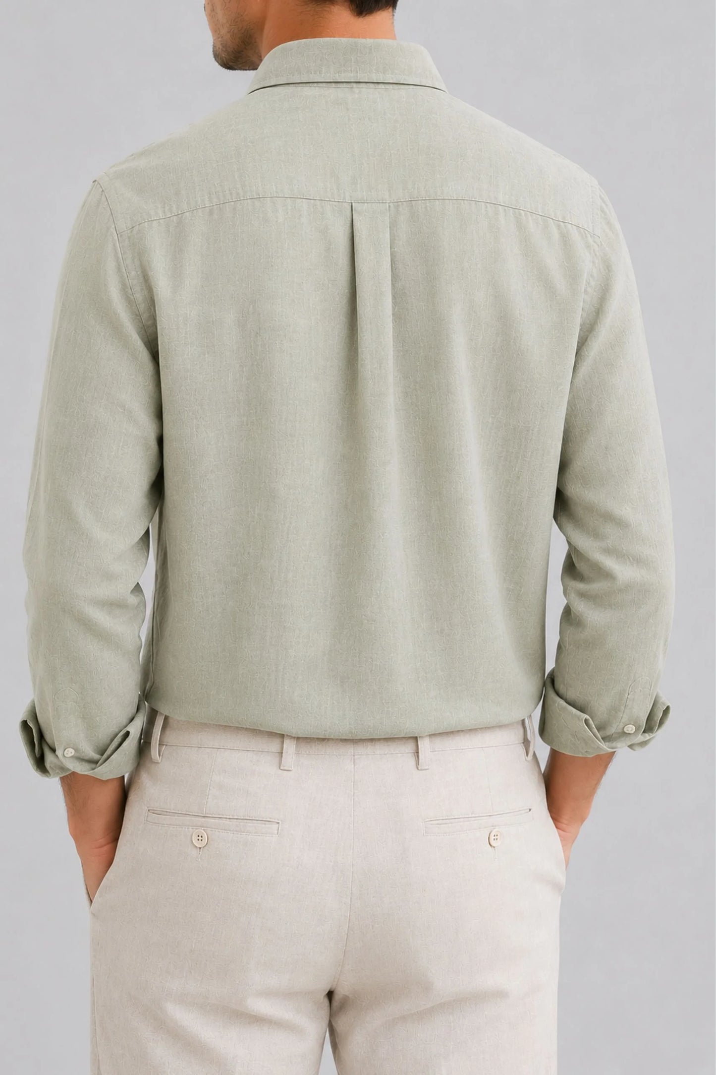 LINEN SHIRT | SAGE GREEN