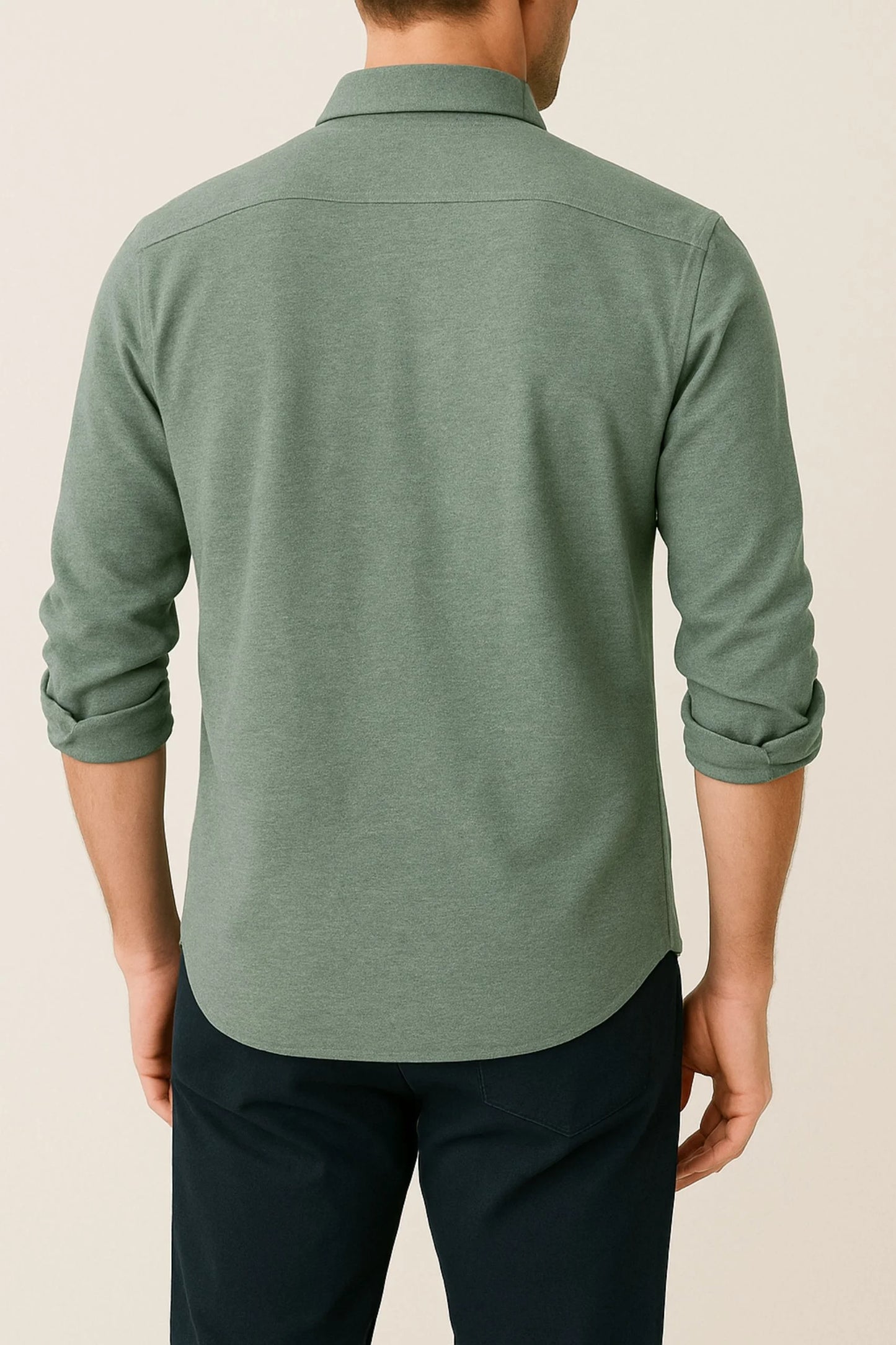 BUTTON DOWN PQ SHIRT | SAGE GREEN