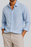 LINEN SHIRT | GLACIER BLUE