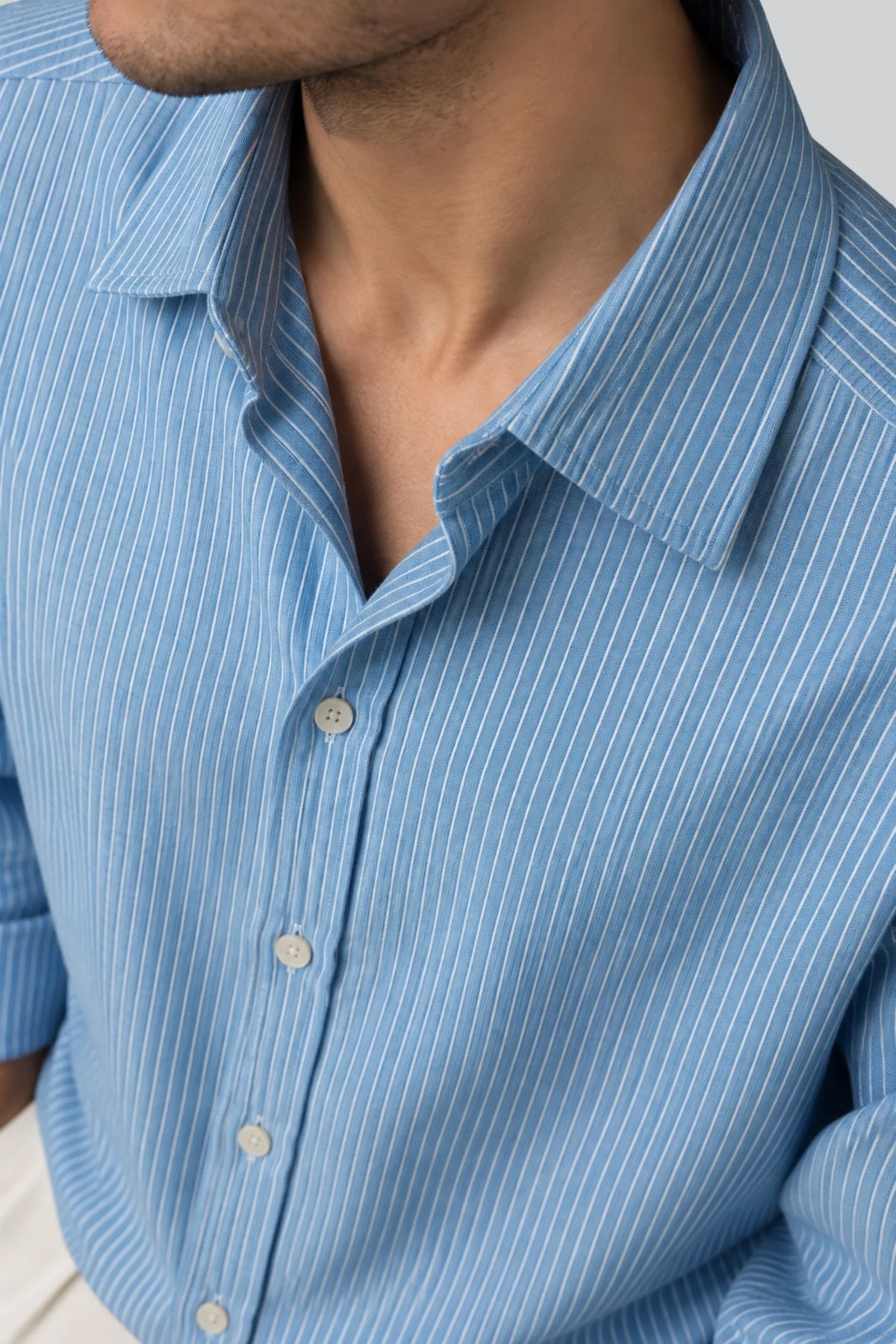STRIPED SHIRT | HERITAGE BLUE