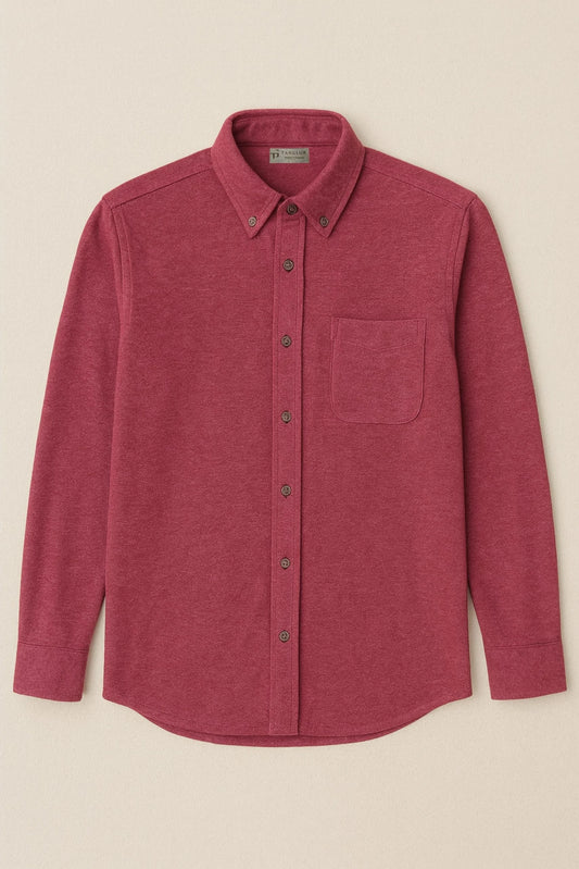 BUTTON DOWN PQ SHIRT | MAROON