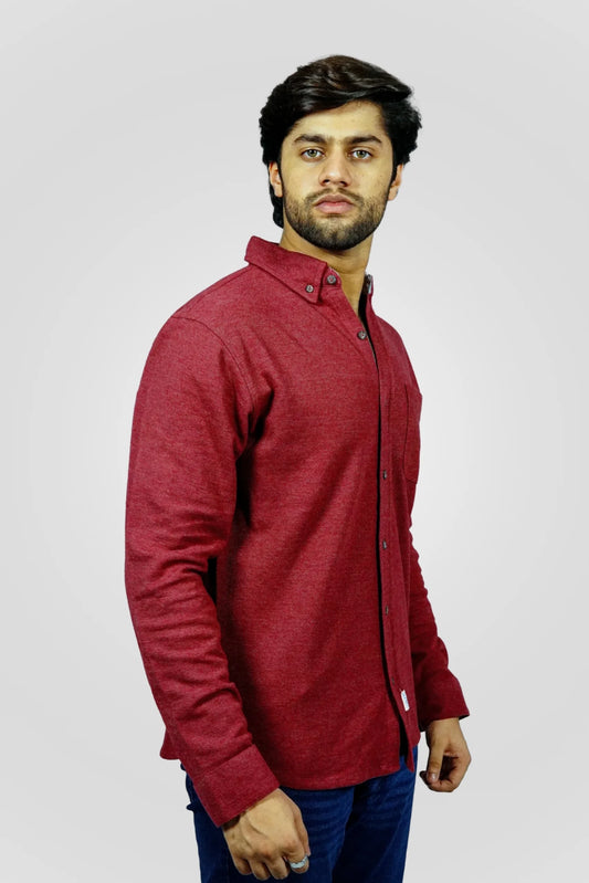 MAROON TEXTURED SHIRT (CS03)