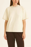 HEAVY GSM DROP SHOULDER TEE | CREAM