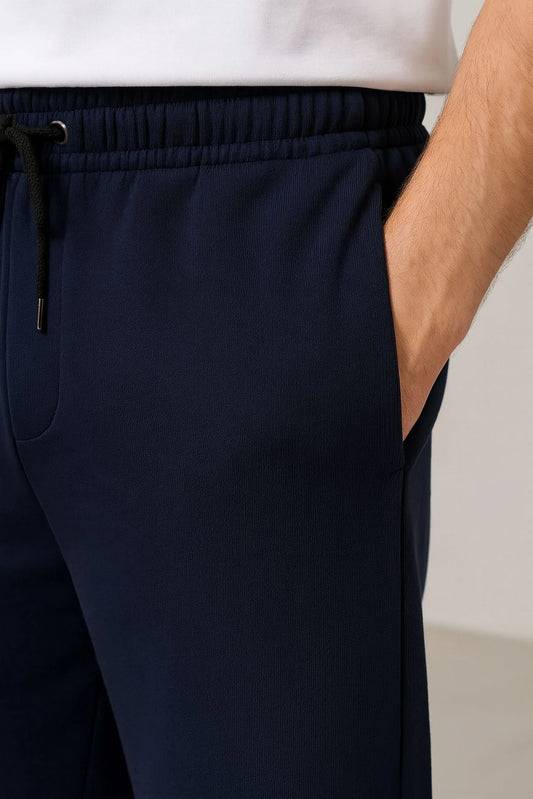 WIDE LEG BAGGY TROUSERS | NAVY