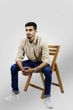 BEIGE TEXTURED SHIRT (CS01)