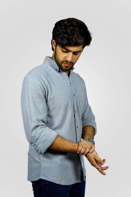 GREY TEXTURED SHIRT (CS04)
