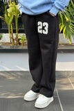 23 WIDE LEG BAGGY SWEATPANTS | BLACK