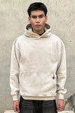 OVERSIZED STONE WASHED HOODIE | ASH WHITE
