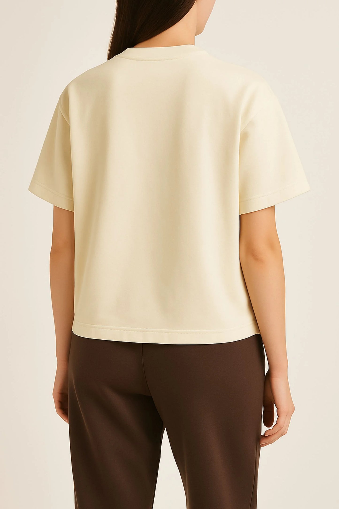 HEAVY GSM DROP SHOULDER TEE | CREAM