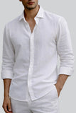 LINEN SHIRT | ASH WHITE