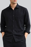 LINEN SHIRT | BLACK