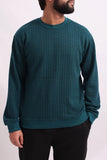 CABLE KNIT SWEATER | TEAL