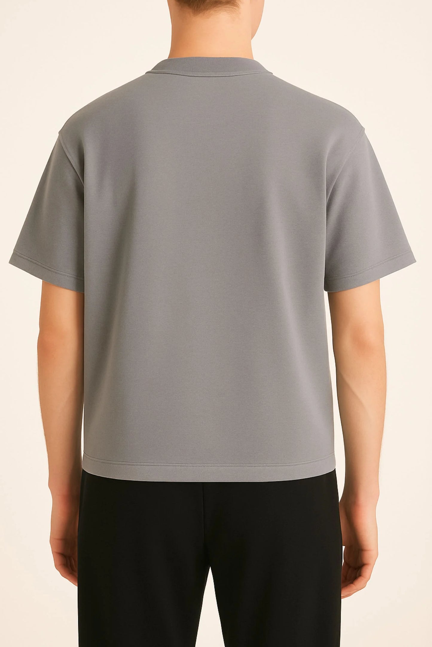 HEAVY GSM DROP SHOULDER TEE | SMOKE GREY