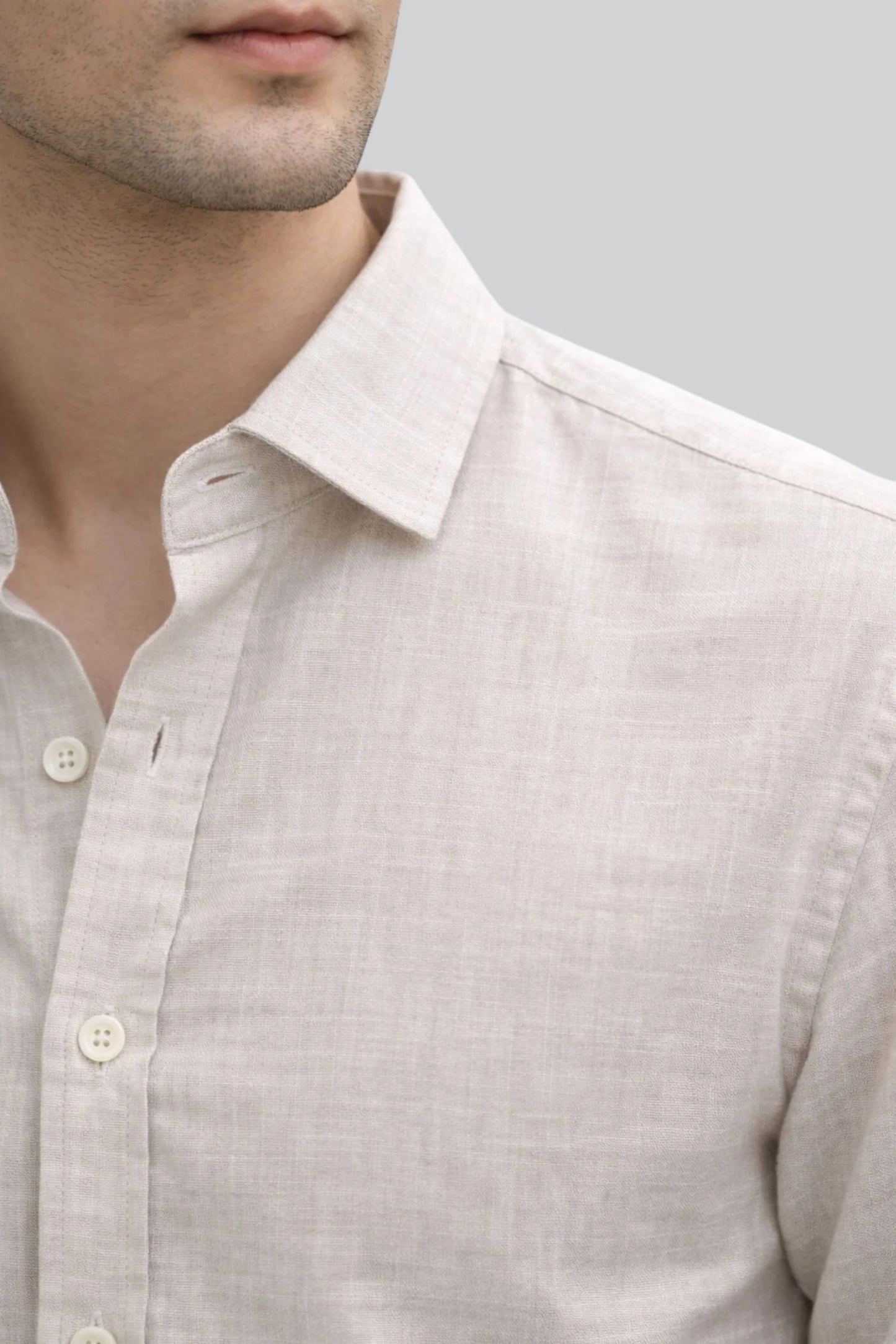 LINEN SHIRT | BEIGE