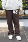 23 WIDE LEG BAGGY TROUSERS | DARK BROWN