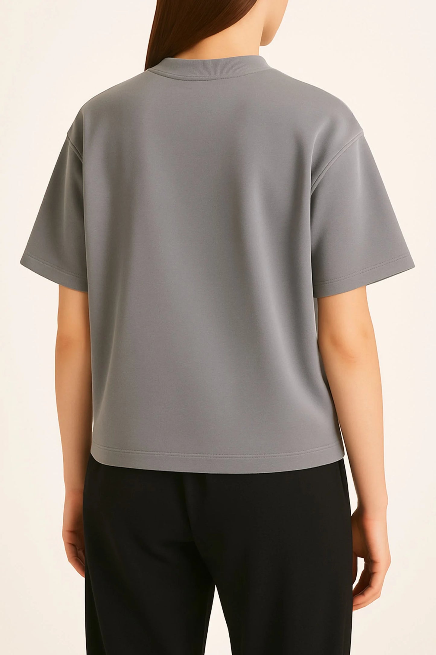 HEAVY GSM DROP SHOULDER TEE | SMOKE GREY