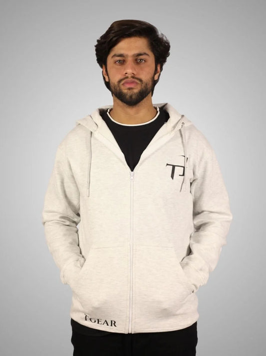 TG ZIPPER HOODIE | ASH GREY